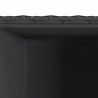 Donice ogrodowe, 2 szt., czarne, 40x40x80 cm, rattan PE