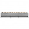 Rama łóżka, szary dąb sonoma, 100x200cm materiał drewnopochodny