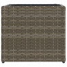 Donice ogrodowe, 2 szt., szare, 36x30x32 cm, polirattan