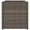 Donice ogrodowe, 2 szt., szare, 36x30x32 cm, polirattan