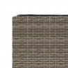 Donice ogrodowe, 2 szt., szare, 36x30x32 cm, polirattan