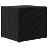 Donice ogrodowe, 2 szt., czarne, 36x30x32 cm, polirattan