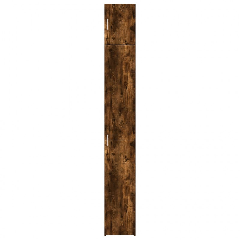 Wąska szafka, przydymiony dąb, 30x42,5x225 cm