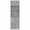 Szafka, szarość betonu, 70x42,5x225 cm, materiał drewnopochodny