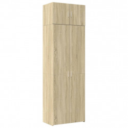 Szafka, dąb sonoma, 70x42,5x225 cm, materiał drewnopochodny