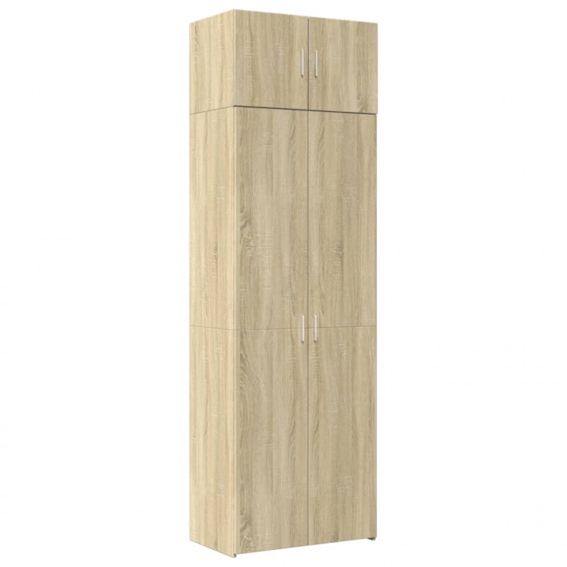 Szafka, dąb sonoma, 70x42,5x225 cm, materiał drewnopochodny