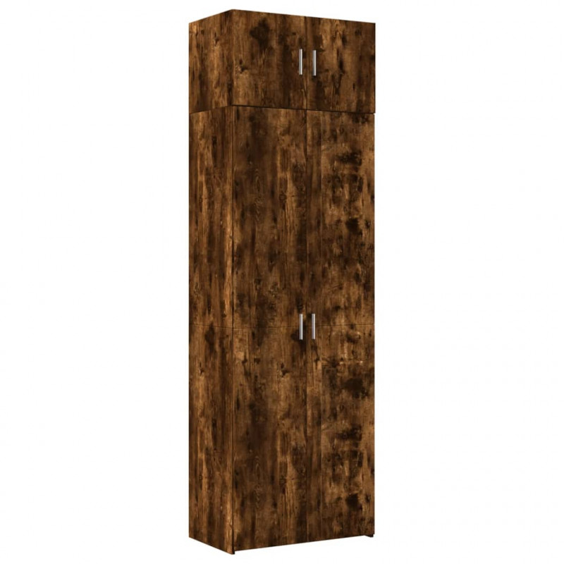 Szafka, przydymiony dąb, 70x42,5x225 cm materiał drewnopochodny