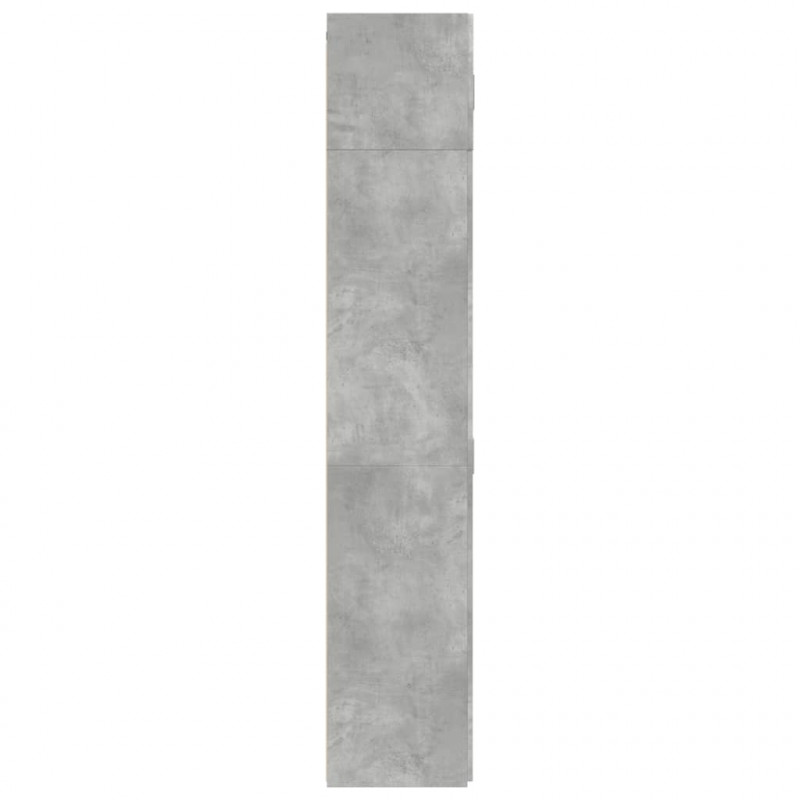 Szafka, szarość betonu, 70x42,5x225 cm, materiał drewnopochodny