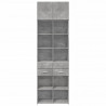 Szafka, szarość betonu, 70x42,5x225 cm, materiał drewnopochodny