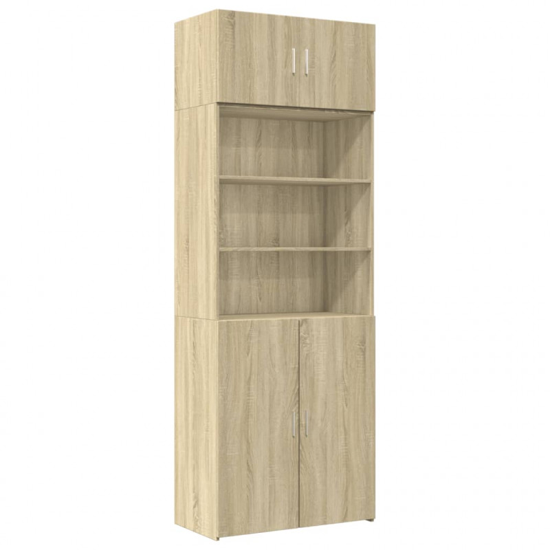 Szafka, dąb sonoma, 80x42,5x225 cm, materiał drewnopochodny