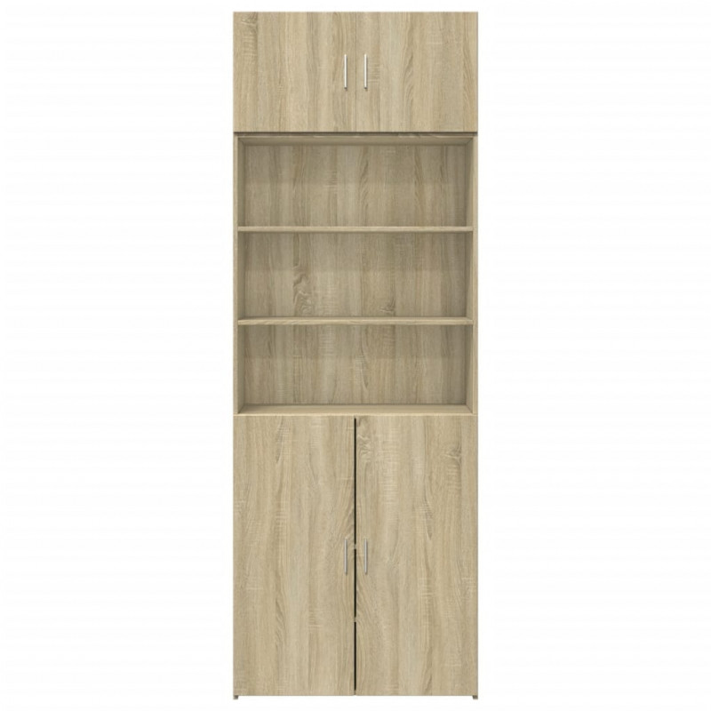 Szafka, dąb sonoma, 80x42,5x225 cm, materiał drewnopochodny