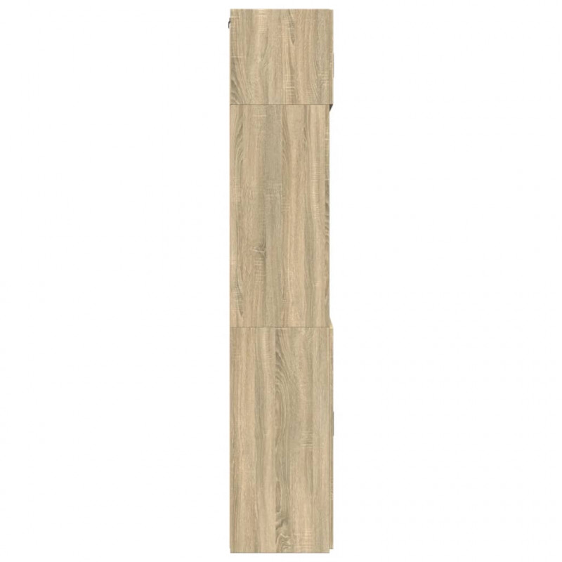 Szafka, dąb sonoma, 80x42,5x225 cm, materiał drewnopochodny