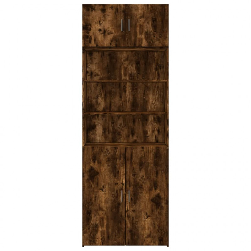Szafka, przydymiony dąb, 80x42,5x225 cm materiał drewnopochodny