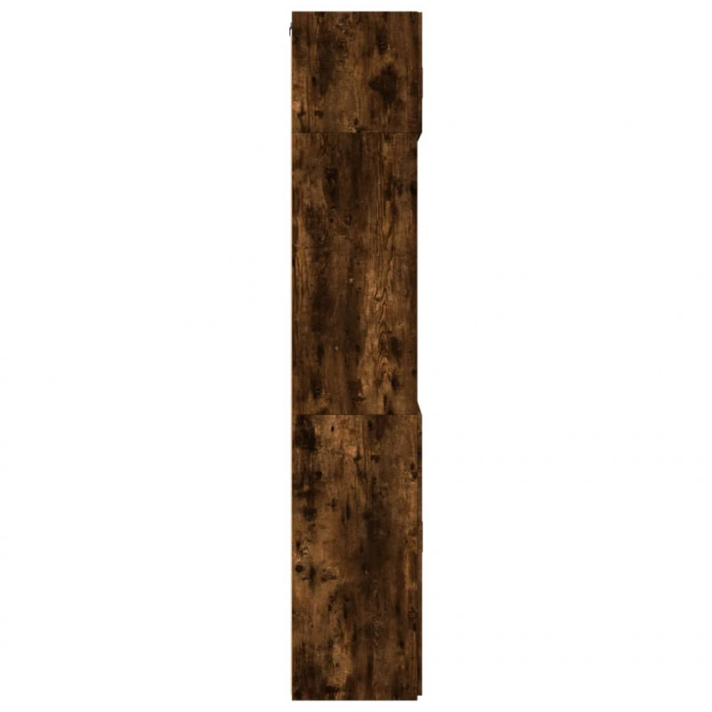 Szafka, przydymiony dąb, 80x42,5x225 cm materiał drewnopochodny