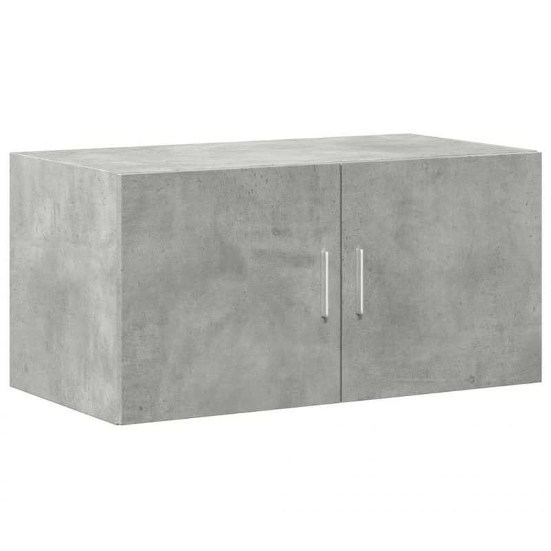 Szafka, szarość betonu, 80x42,5x225 cm, materiał drewnopochodny