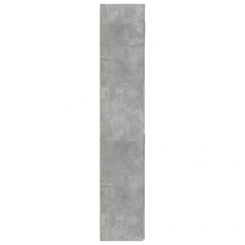 Szafka, szarość betonu, 80x42,5x225 cm, materiał drewnopochodny