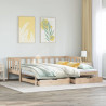 Sofa rozsuwana z szufladami, bez materaca, 90x190 cm