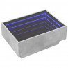 Stolik kawowy z LED, szarość betonu, 70x50x30 cm