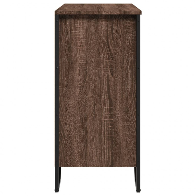 Szafka, brązowy dąb, 78x35,5x74,5 cm, materiał drewnopochodny