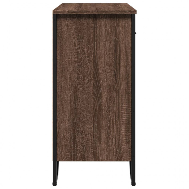 Szafka, brązowy dąb, 79,5x35,5x74,5 cm, materiał drewnopochodny