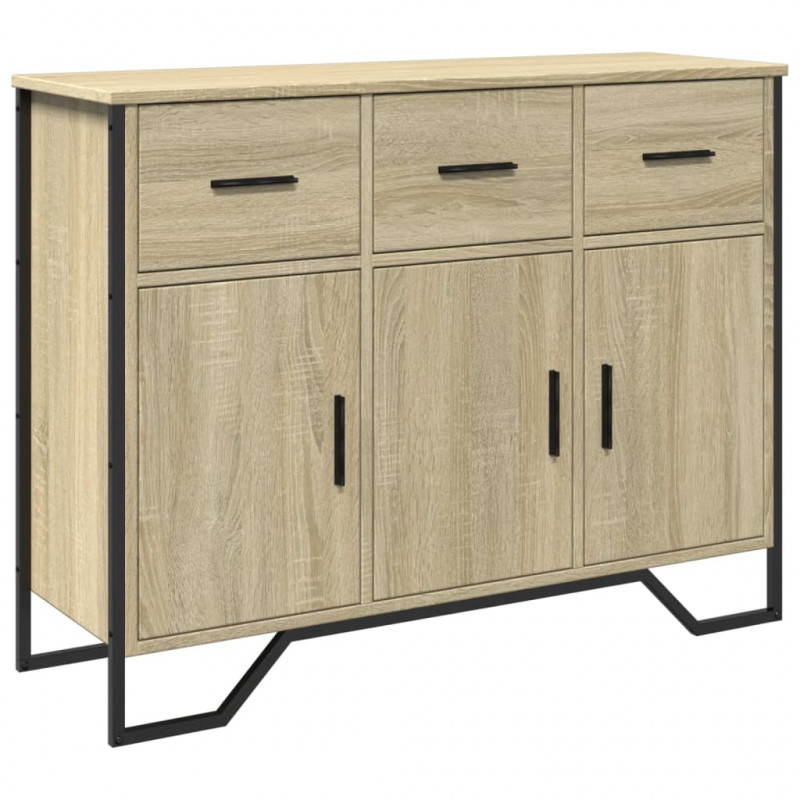 Szafka, dąb sonoma, 97x32,5x74,5 cm, materiał drewnopochodny