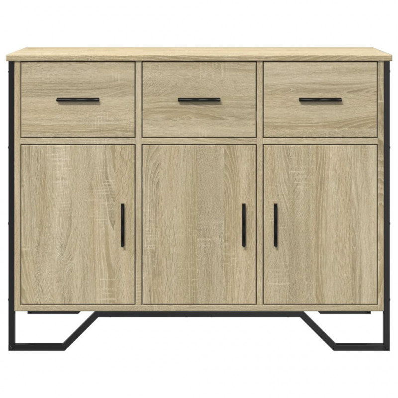 Szafka, dąb sonoma, 97x32,5x74,5 cm, materiał drewnopochodny