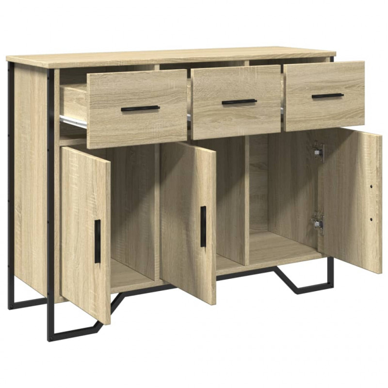 Szafka, dąb sonoma, 97x32,5x74,5 cm, materiał drewnopochodny