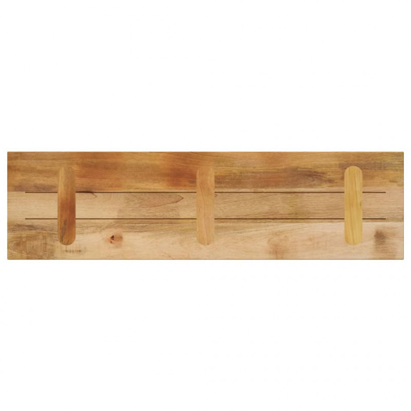 Blat do stołu, 100x30x3,8 cm, prostokątny, surowe drewno mango