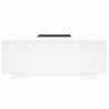 Stolik kawowy z LED Infinity, biały, 100x100x40 cm