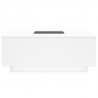 Stolik kawowy z LED Infinity, biały, 100x100x40 cm