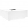 Stolik kawowy z LED Infinity, biały, 100x100x40 cm