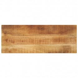 Blat do stolika, 80x30x2,5 cm, prostokątny, surowe drewno mango