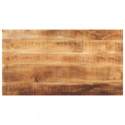 Blat do stołu, 100x60x1,5 cm, prostokątny, surowe drewno mango