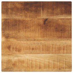 Blat do stolika, 60x60x1,5 cm, kwadratowy, surowe drewno mango