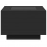 Stolik kawowy z LED, czarny, 60x60x40 cm