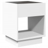 Stolik nocny z LED Infinity, biały, 40x40x50 cm