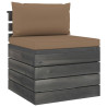 6-cz. zestaw wypoczynkowy z palet, z poduszkami, lita sosna