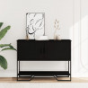 Stolik konsolowy, czarny, 100x35x74,5 cm