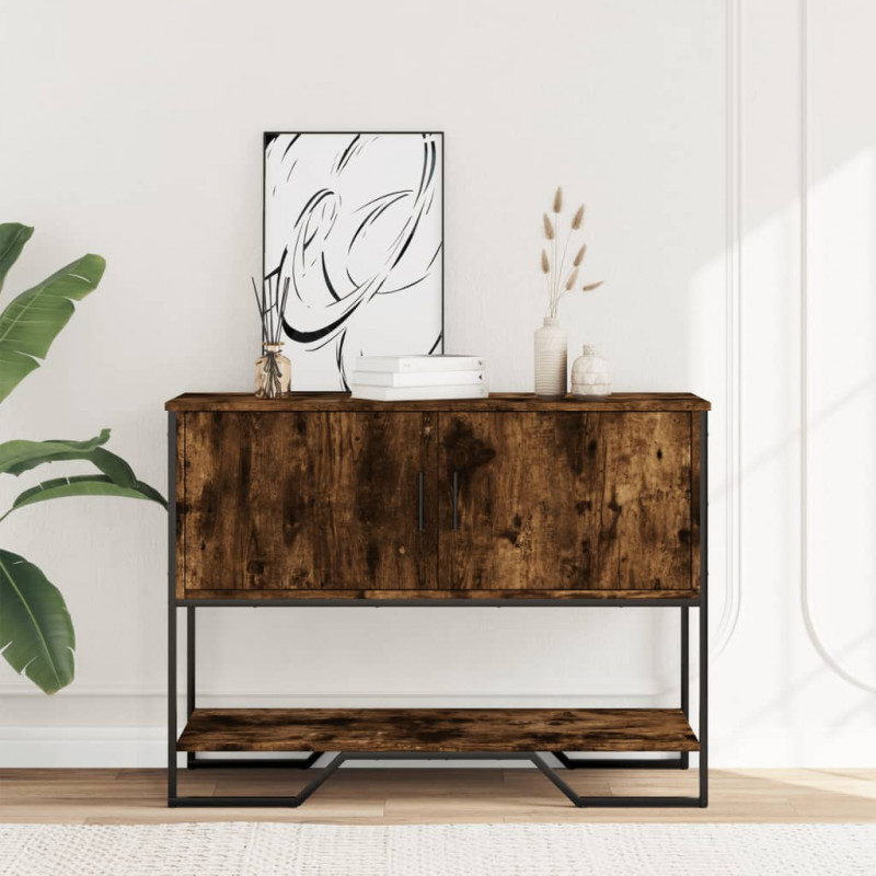 Stolik konsolowy, przydymiony dąb, 100x35x74,5 cm