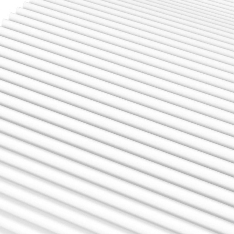 Materac piankowy, biały, 80x220 cm, twardość H2/H3