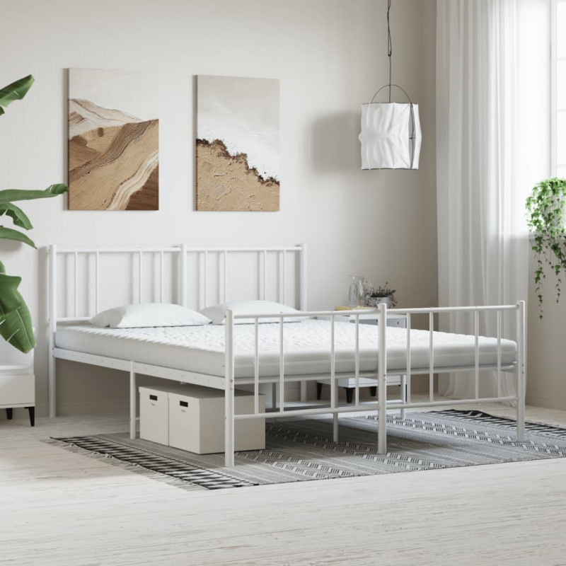 Materac piankowy, biały 160x220 cm, 7-strefowy, twardość 20 ILD