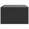 Stolik kawowy z LED Infinity, czarny, 70x50x30 cm