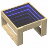 Stolik kawowy z LED Infinity, dąb sonoma, 50x53x30 cm