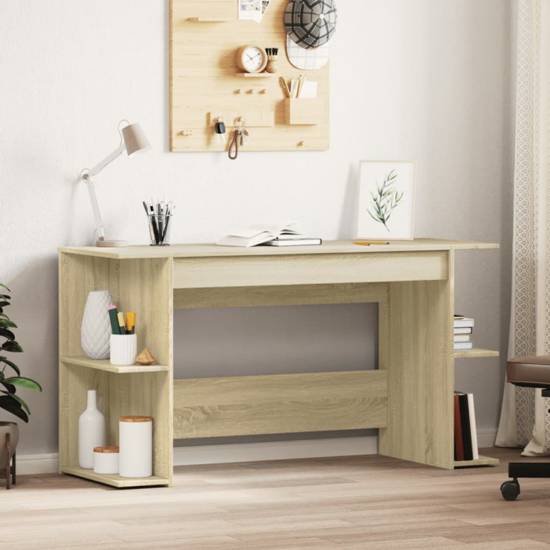 Biurko, dąb sonoma, 140x50x75 cm, materiał drewnopochodny
