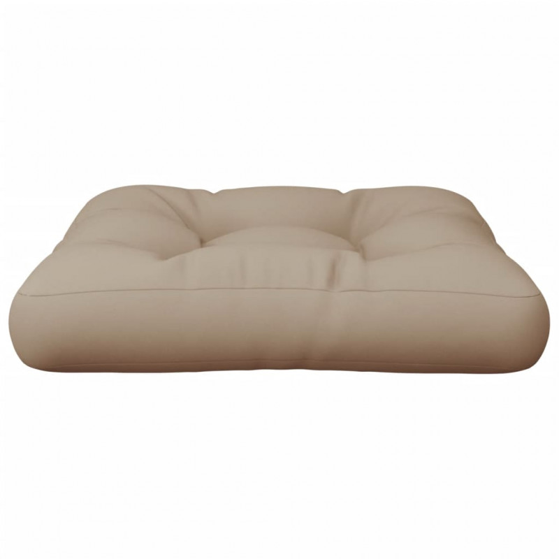 Poduszka na paletę, taupe, 58x58x10 cm, tkanina