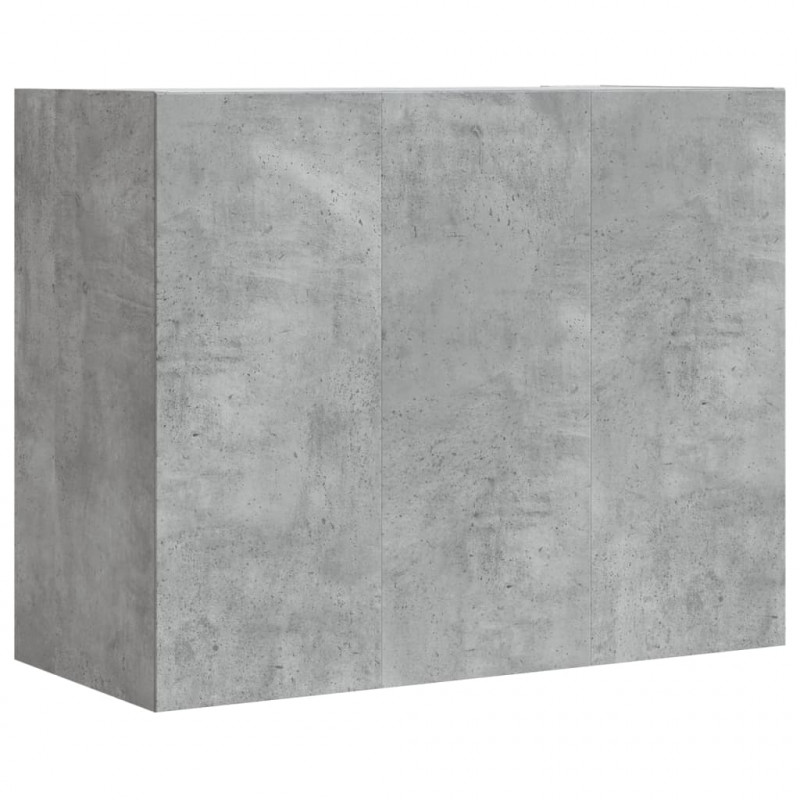 Szafka wisząca, szarość betonu, 75x35x60 cm
