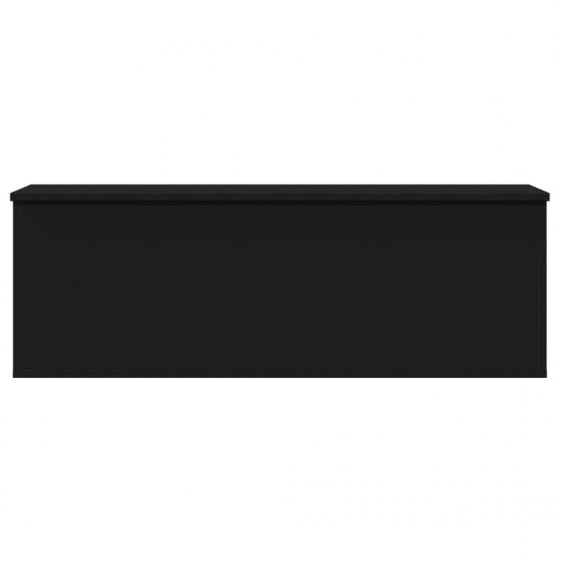 Skrzynia, czarna, 102x35x35 cm, materiał drewnopochodny