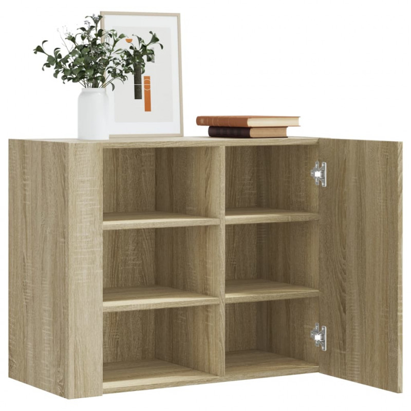 Szafka wisząca, dąb sonoma, 75x35x60, materiał drewnopochodny