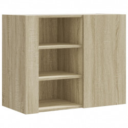 Szafka wisząca, dąb sonoma, 75x35x60, materiał drewnopochodny