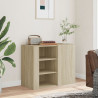 Szafka wisząca, dąb sonoma, 75x35x60, materiał drewnopochodny